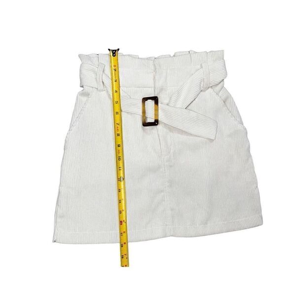 Goodnight Macaroon Small White Corduroy Skirt - Picture 5 of 6
